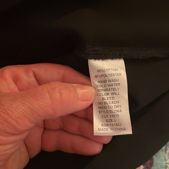 She and Sky black off shoulder dress w/shirttail hem - Picture 7 of 7